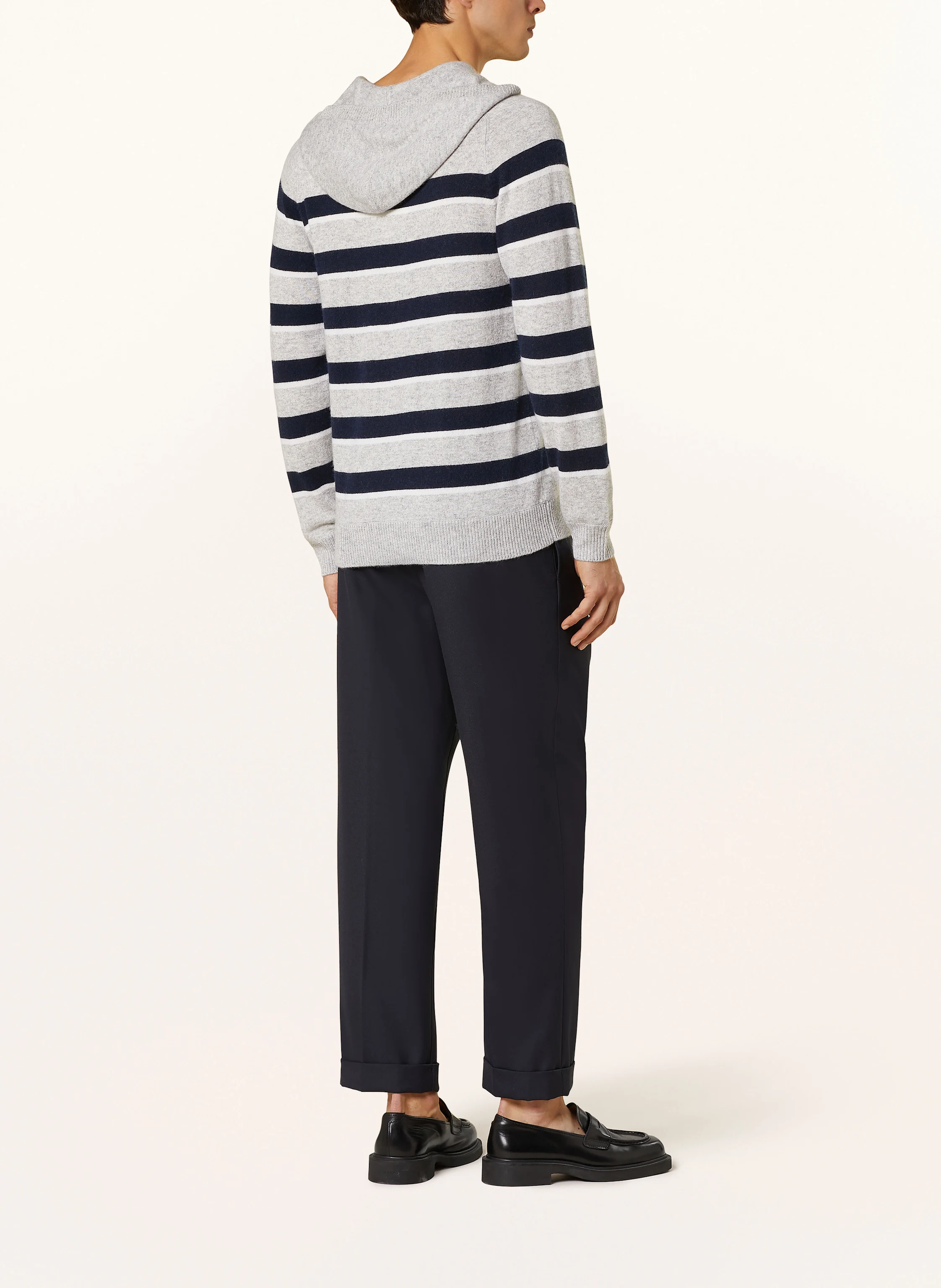 FTC CASHMERE Strick-Hoodie mit Cashmere