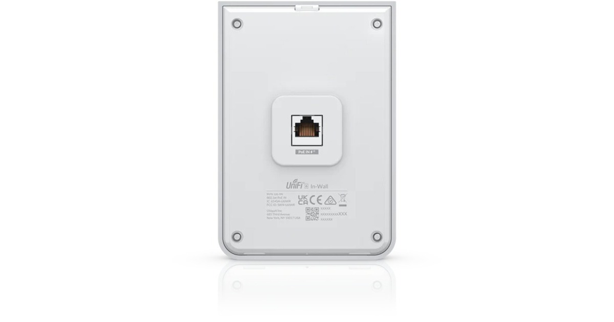 UbiquitiAccess Point U6 In-Wall  (Wit, PoE)