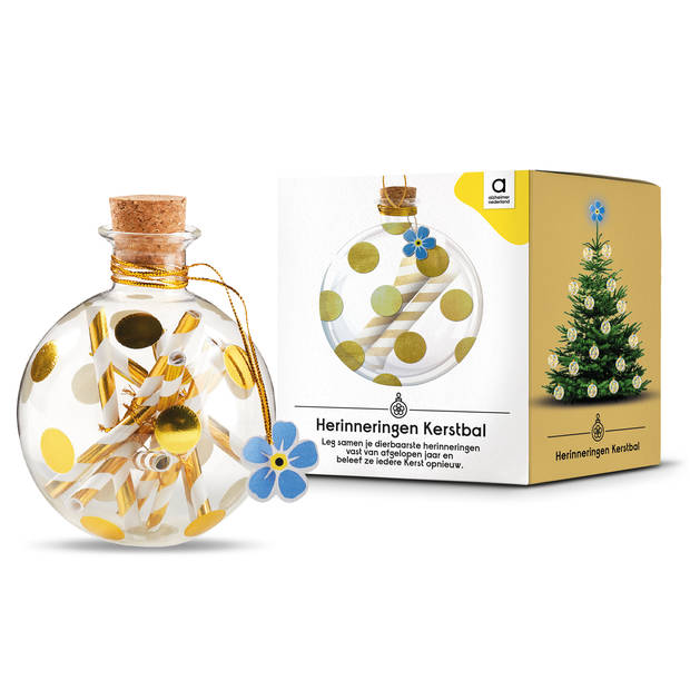 Herinneringen Kerstbal, Alzheimer Nederland, Ø 8CM