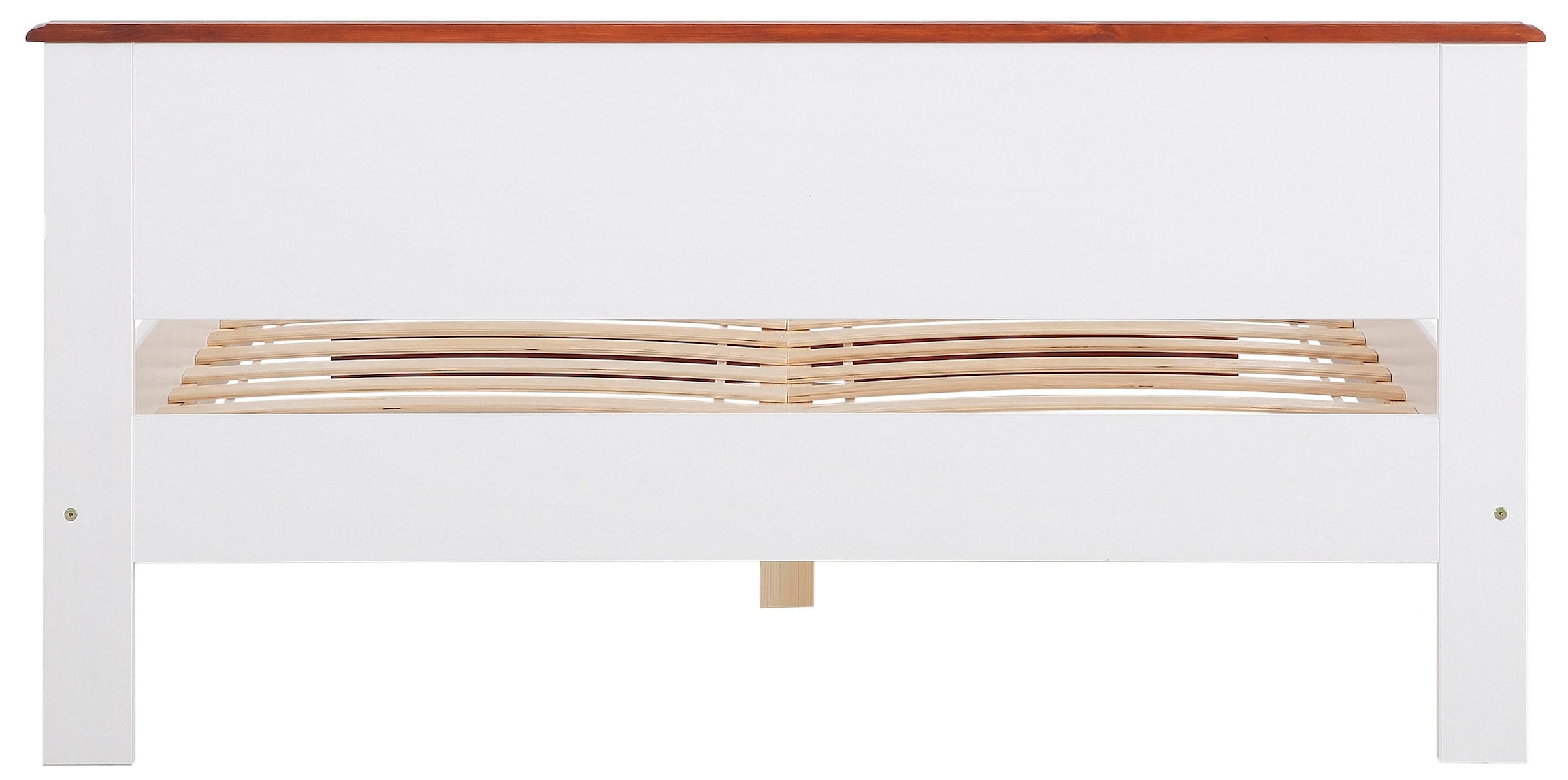 Home affaire Massivholzbett »Madrid, Landhausstil, hohe Belastbarkeit!« Breite/Belastbarkeit 180cm/220 KG, 160cm/200 KG, 90cm/=120 KG,  aus FSC®-zertifizierter Kiefer, INKLUSIVE Rollrost, Kassettenoptik