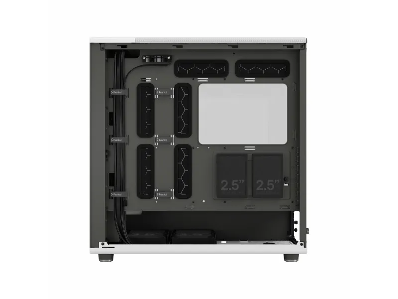 Fractal Design North XL - Tower - udvidet ATX - sidepanel med vindue (hærdet glas) - ingen strømforsyning (ATX) - charcoal black - USB/Audio/Mic