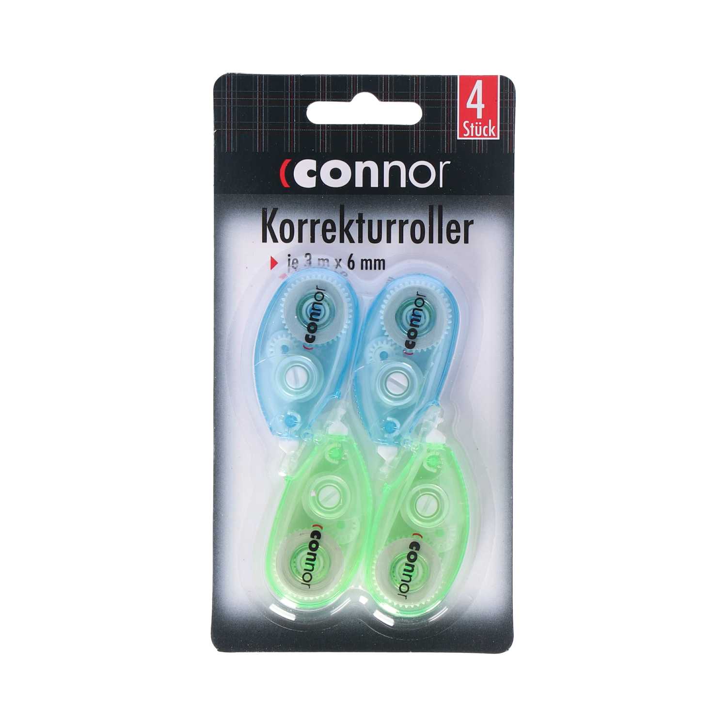 Connor Korrekturroller 6 mm x 3 m 4er