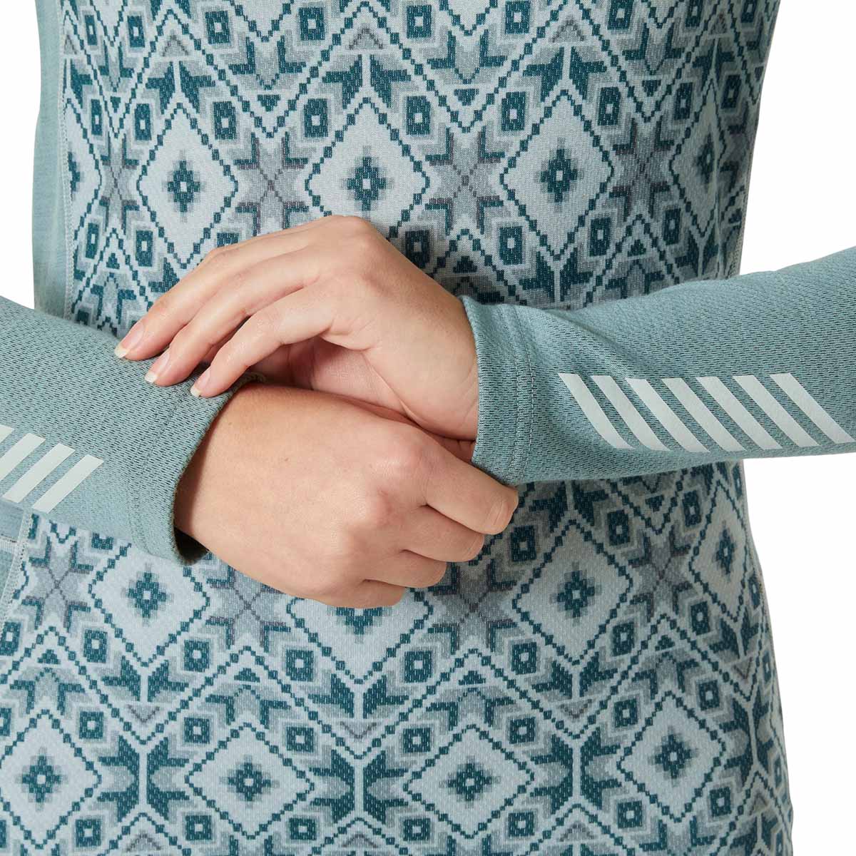 Helly Hansen Lifa Midweight Graphic Merinould Skiundertrøje Dame
