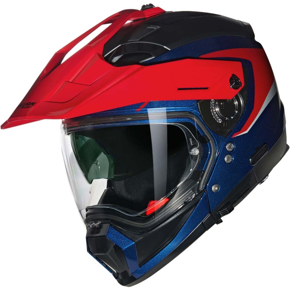 Nolan - Casque N70-2 X Convinto N-Com Bleu / Rouge / Blanc / Brillant