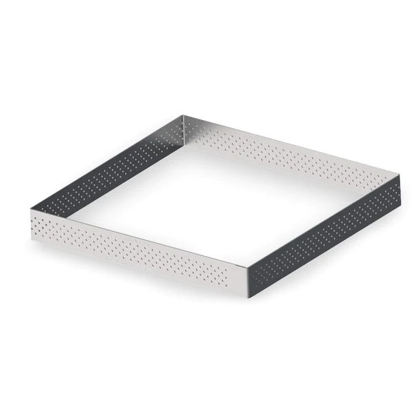 Cercle à tarte carré perforé 20 cm De Buyer