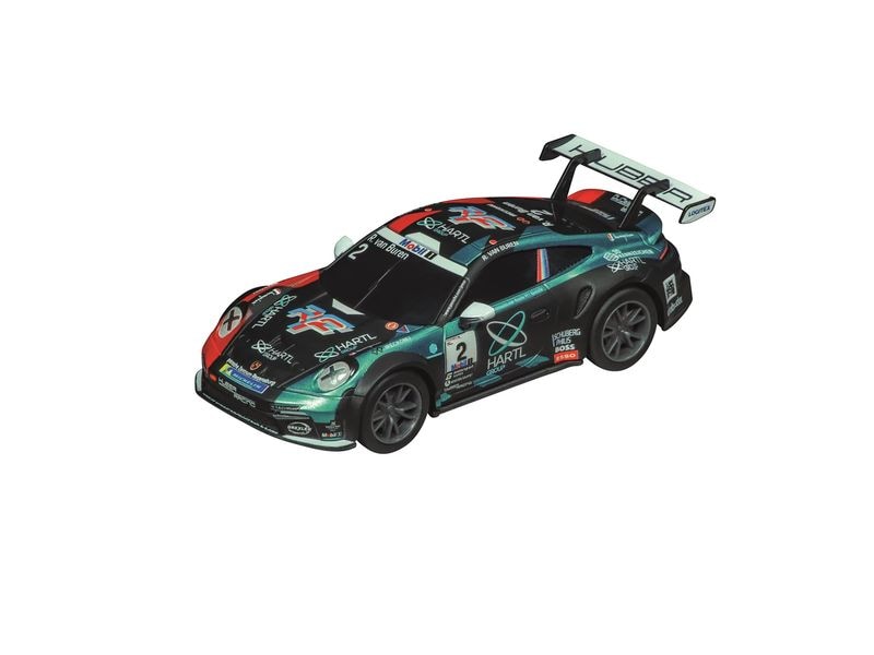Carrera Rennbahnauto GO! Porsche 992 GT3 Cup, No.2 Slotcar mit offizieller Lizenz für Carrera GO!