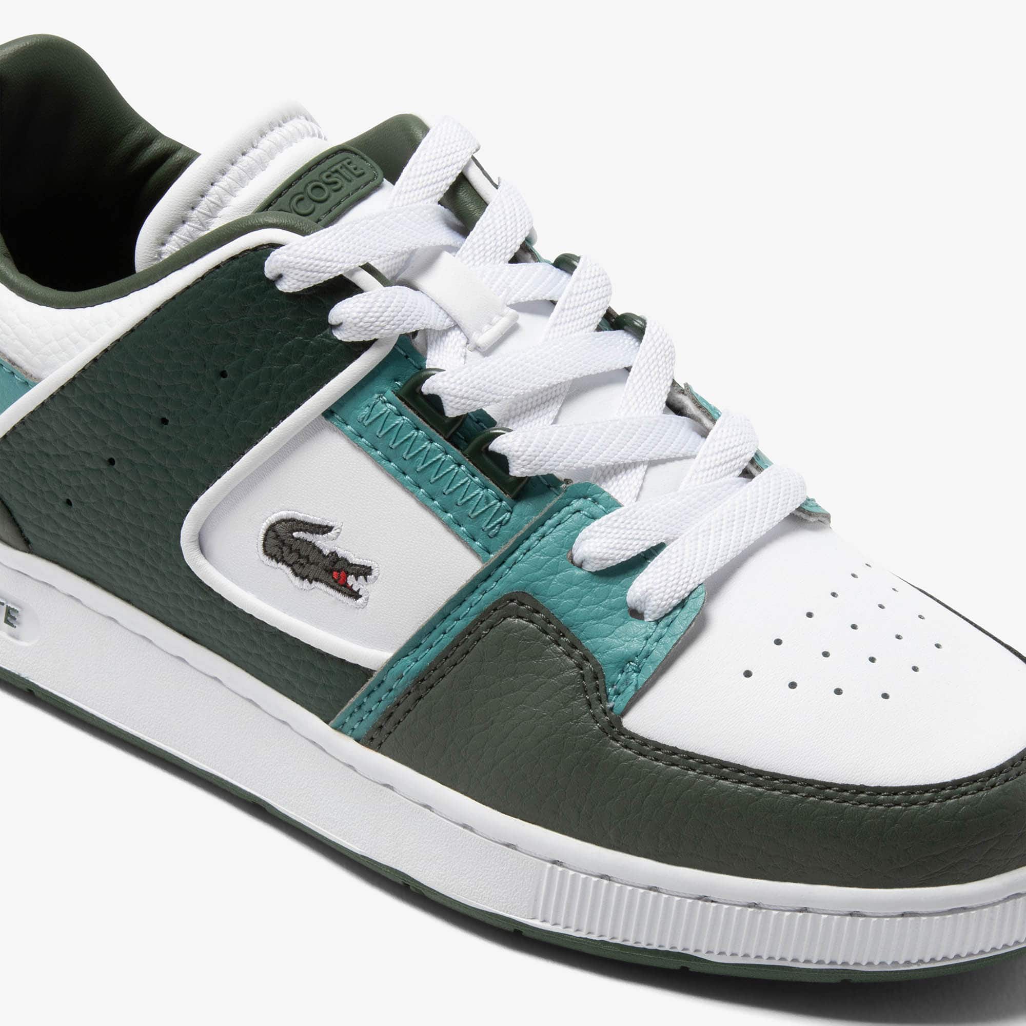 Sneakers Court Cage femme en cuir et synthétique Sneakers - Blanc - Lacoste - Femme