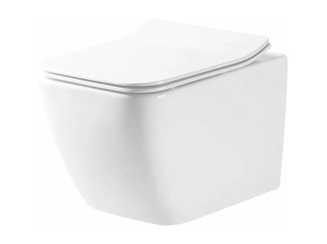 Cuvette Wc Suspendue Rea Martin Rimless Duroplast/Slim/Zm White