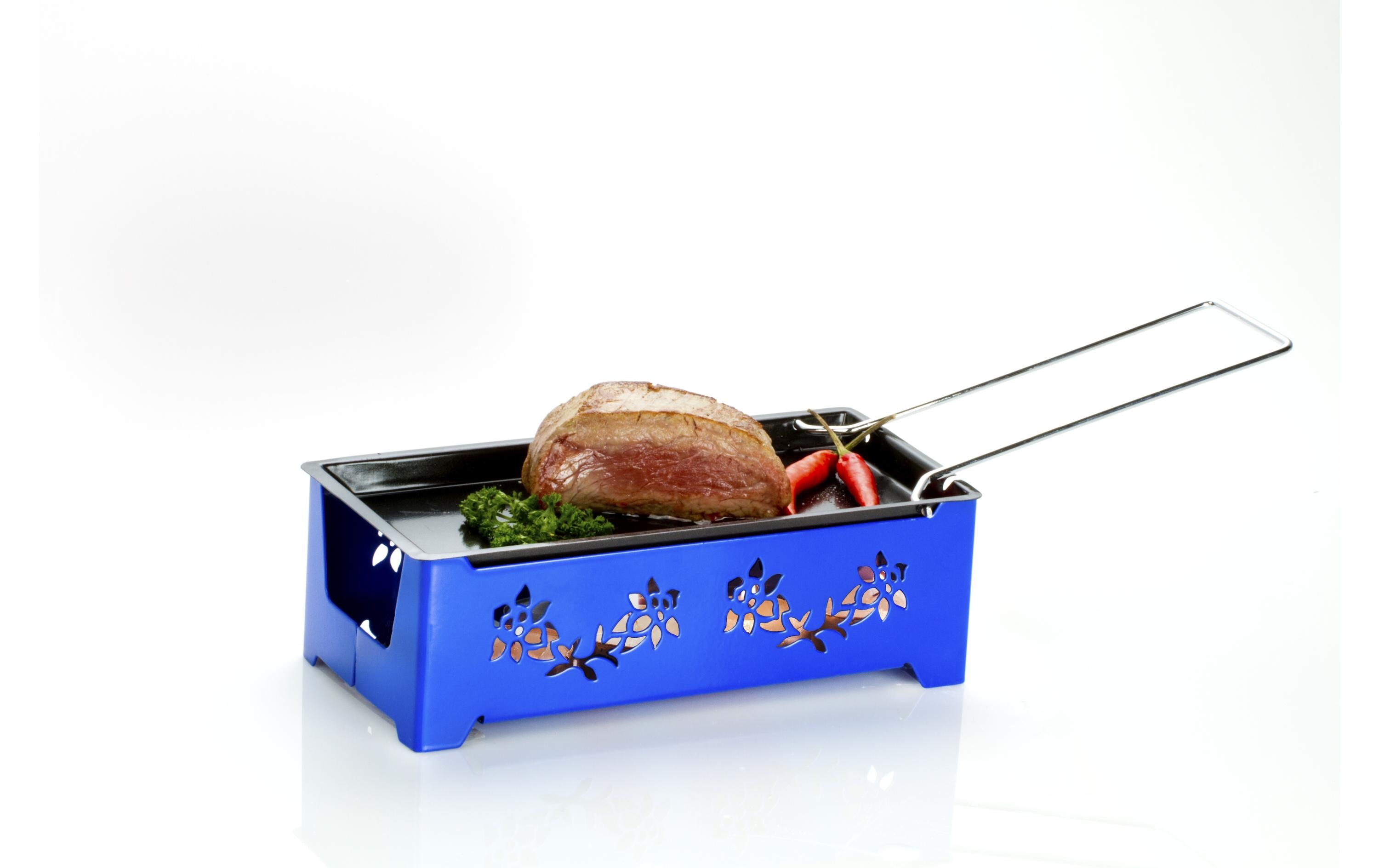 Teelicht-Raclette Heat Cheese! @home BlauFür eine Person, blau