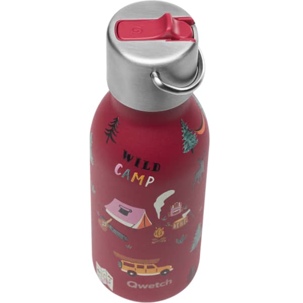 Bouteille isotherme QWETCH INSULATED STAINLESS STEEL BOTTLE KIDS YOSEMITE 350ML GARNET