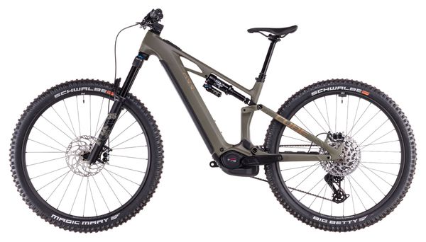 VTT Électrique Tout-Suspendu Cube Stereo Hybrid One44 HPC TM 800 Sram GX Eagle AXS 12V 800 Wh 29'' Vert Dusty Olive 2025