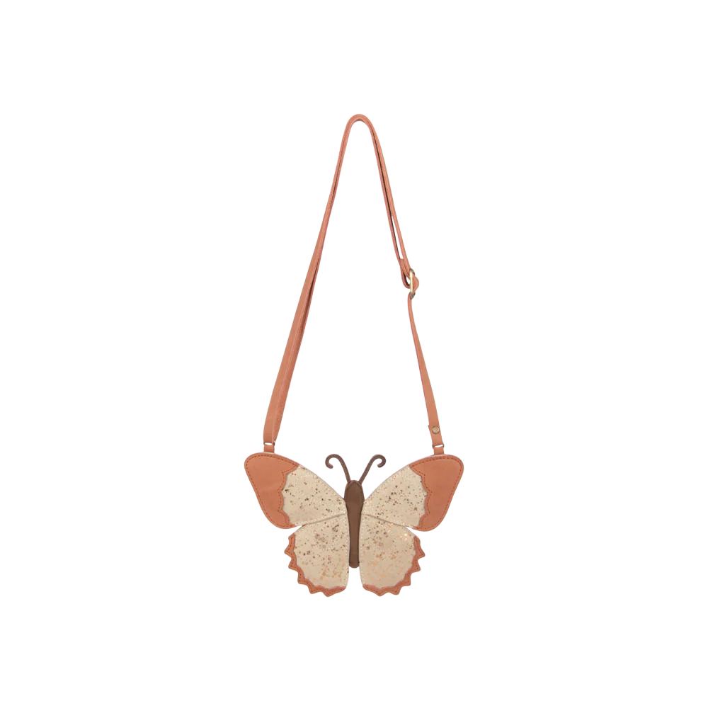 Toto Purse | Papillon | Cream Metallic Suede