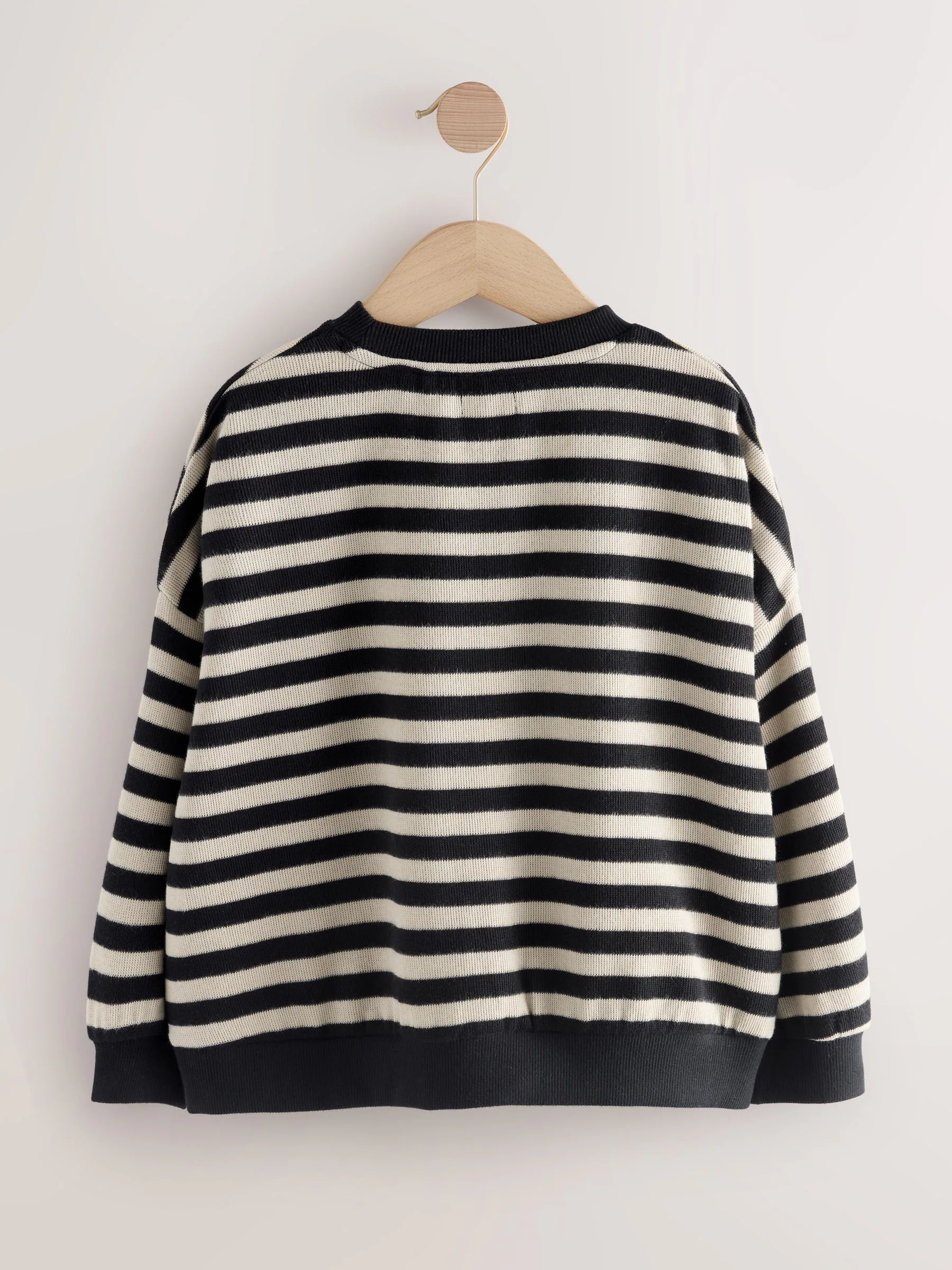 Monochroom - Oversized behaaglijke ribbelsweatshirt (3 - 16 jr)