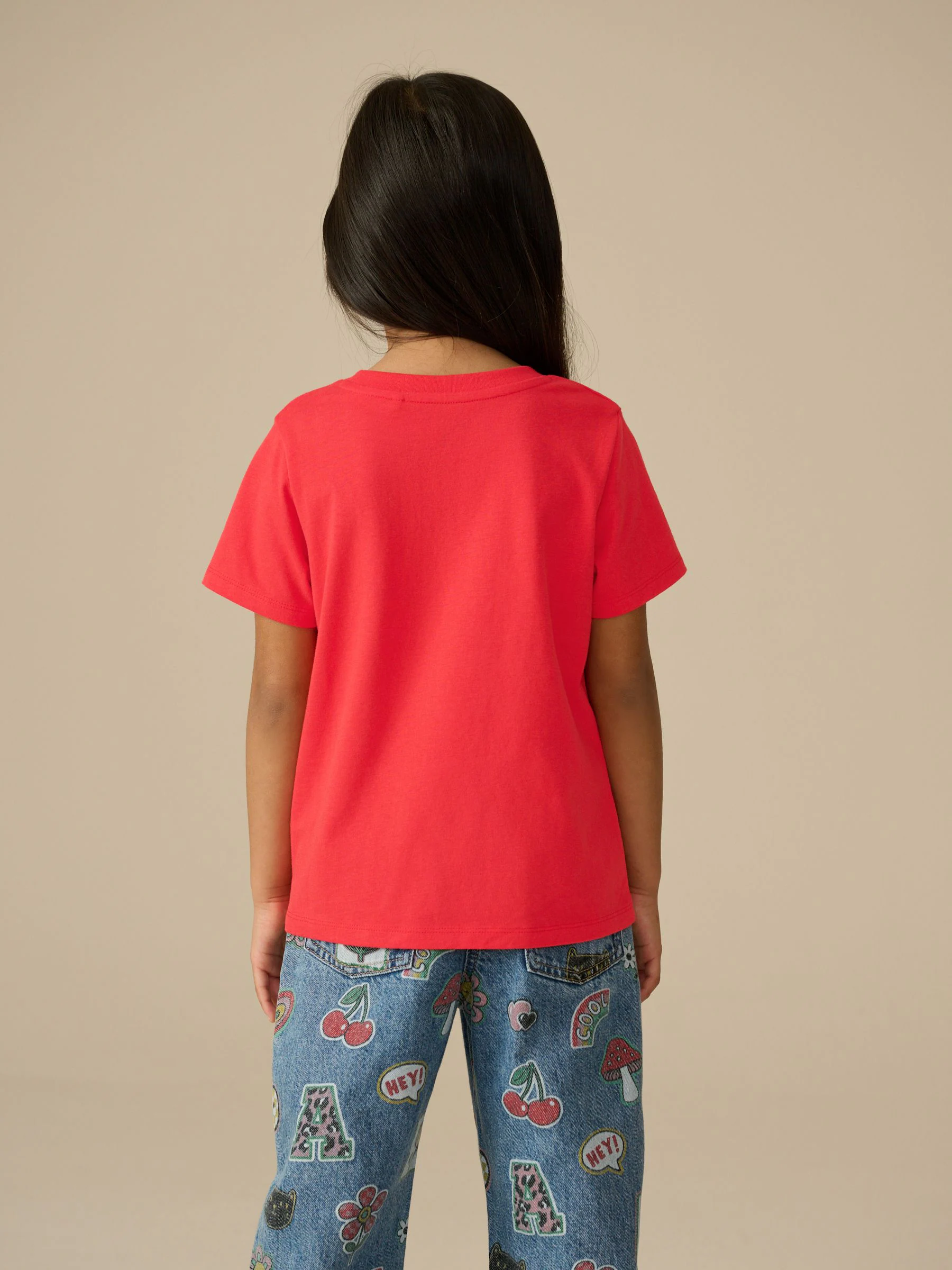Rood - T-shirt (3-16 jr)
