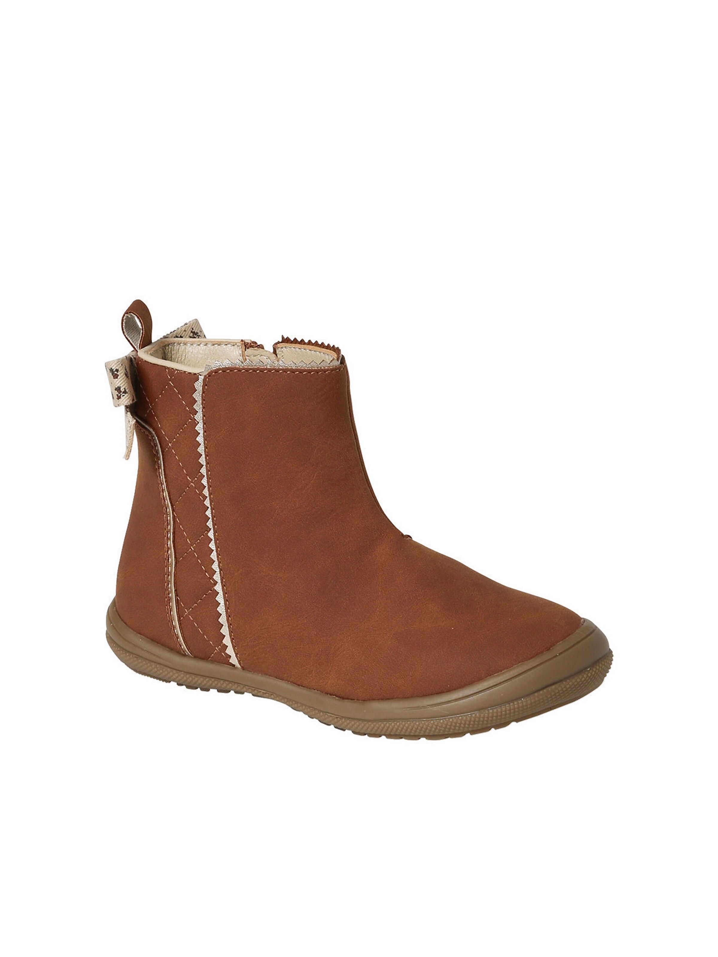 Vertbaudet Mädchen Boots mit Reißverschluss braun