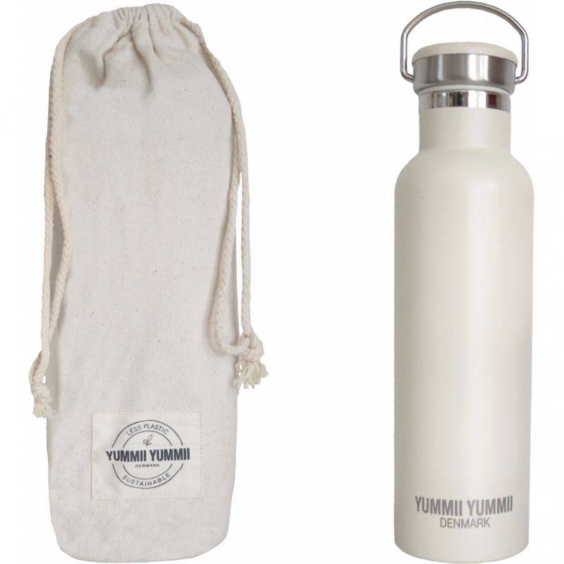 Yummii Yummii Perlehvit Termoflaske, 600 ml.