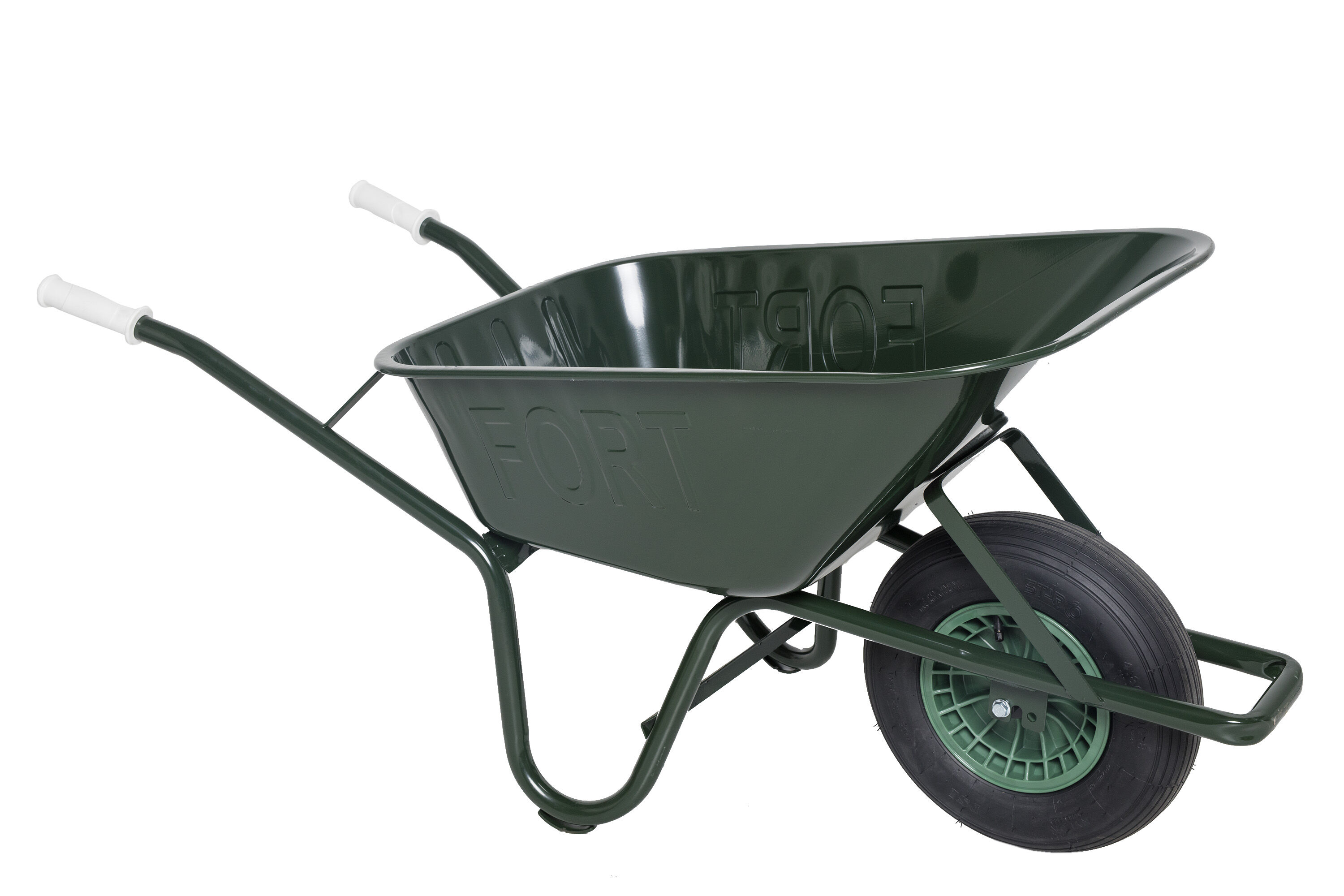 FORT 116-90 - Kruiwagen - Groen - 90 liter - 13 cm