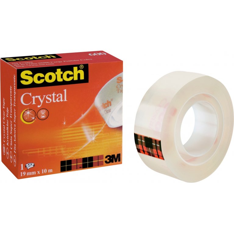 3M Scotch Crystal Clear 600 (rot), transparent