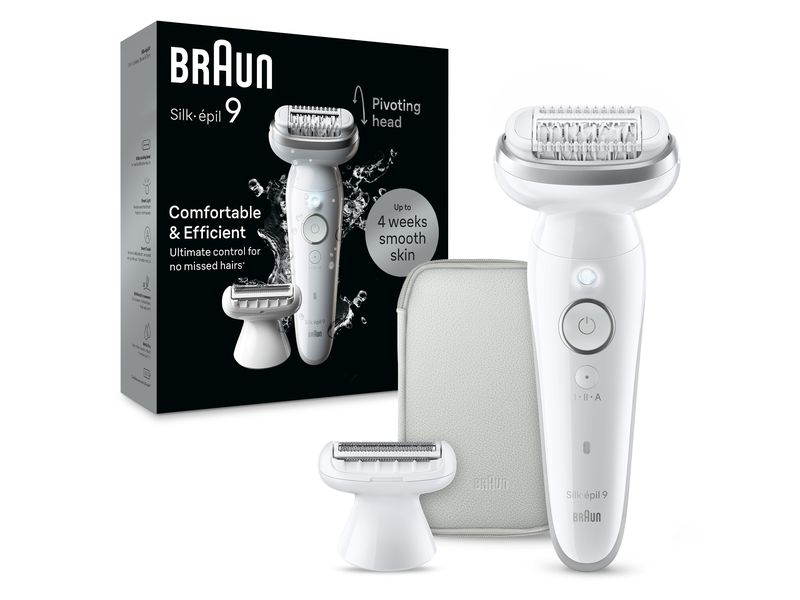 Braun Epilierer Silk-épil 9 9-041 Kabelloses Nass- und Trocken-Epiliergerät