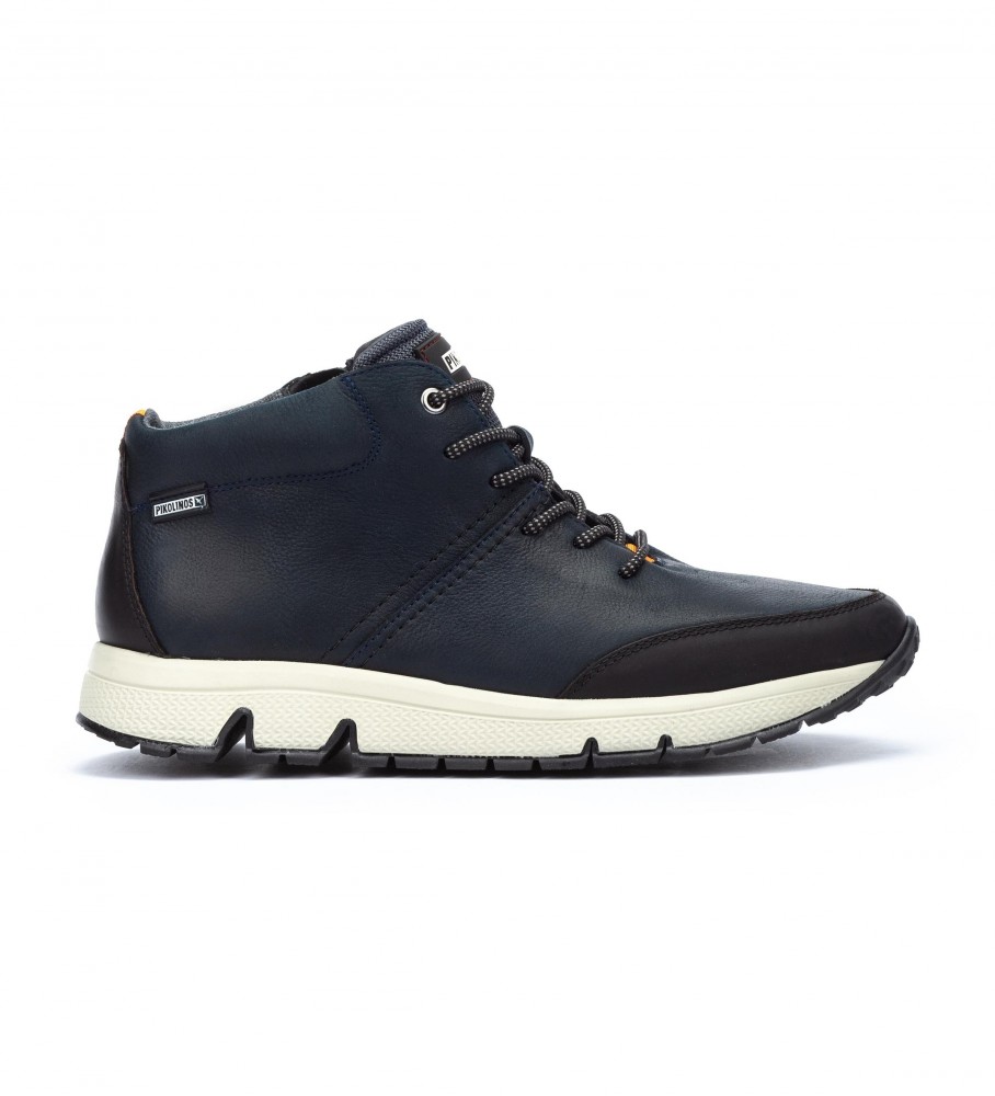 Pikolinos Ferrol M9U-8069Noc1 botas esportivas de couro azul marinho