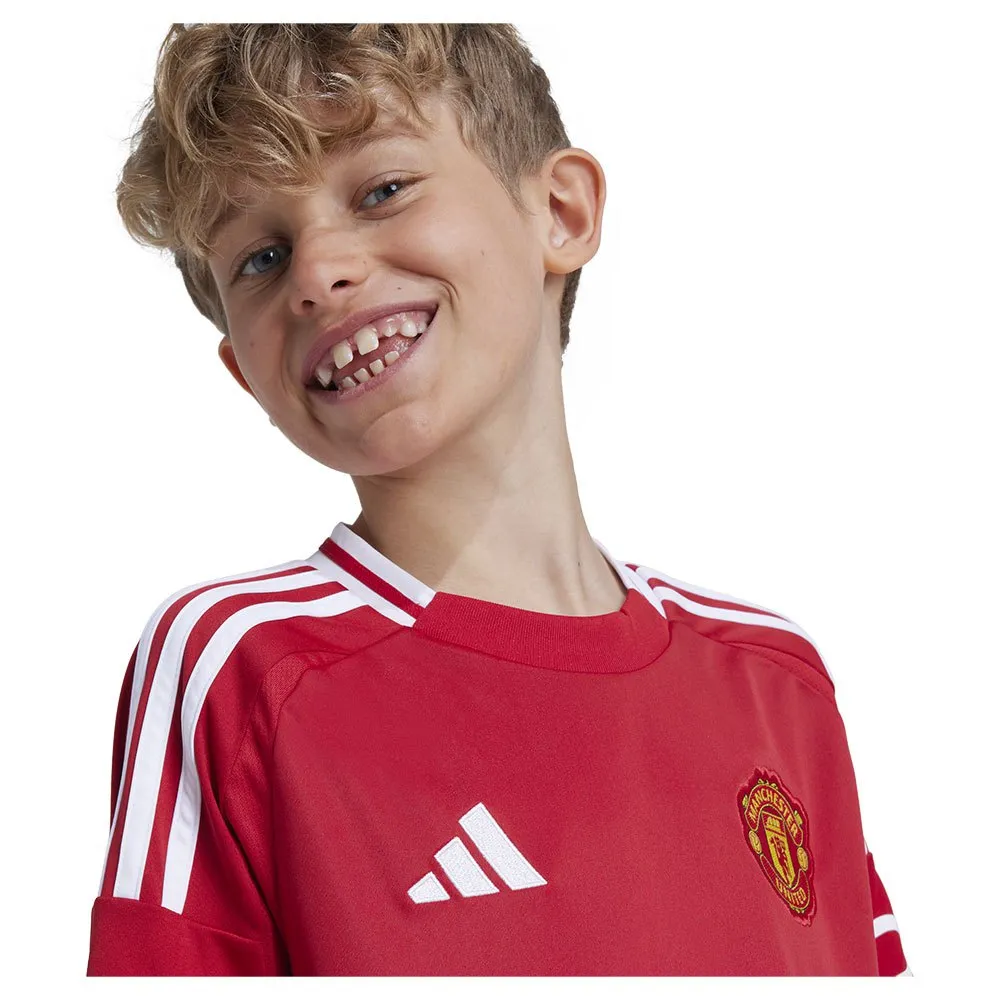 Camiseta adidas Manchester United 24/25 Home Infantil de Manga Curta