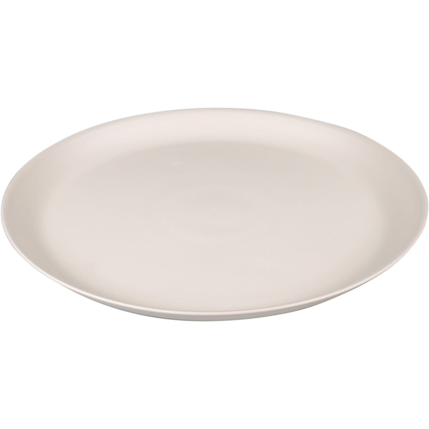 Goldplast Bord, Mineral, reusable, onbreekbaar, rond, 1-vaks, pP, Ø27.5cm, taupe