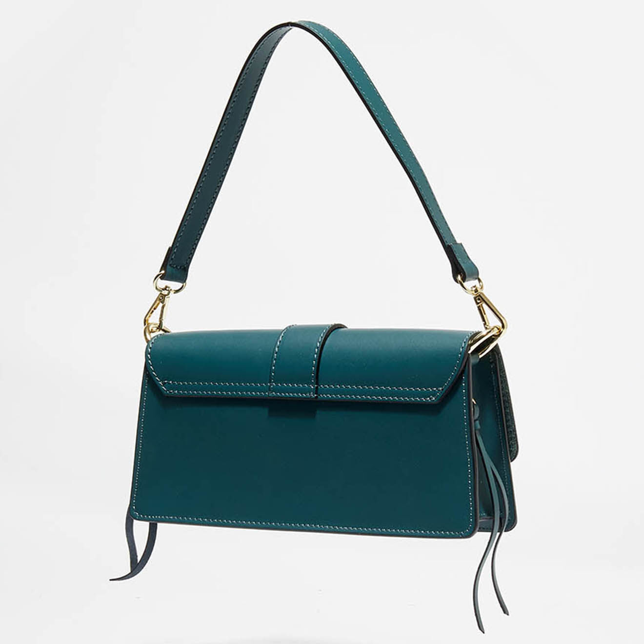 Christian Laurier Sac porté épaule en Cuir Hazel vert - 24.5x12.5x5 cm