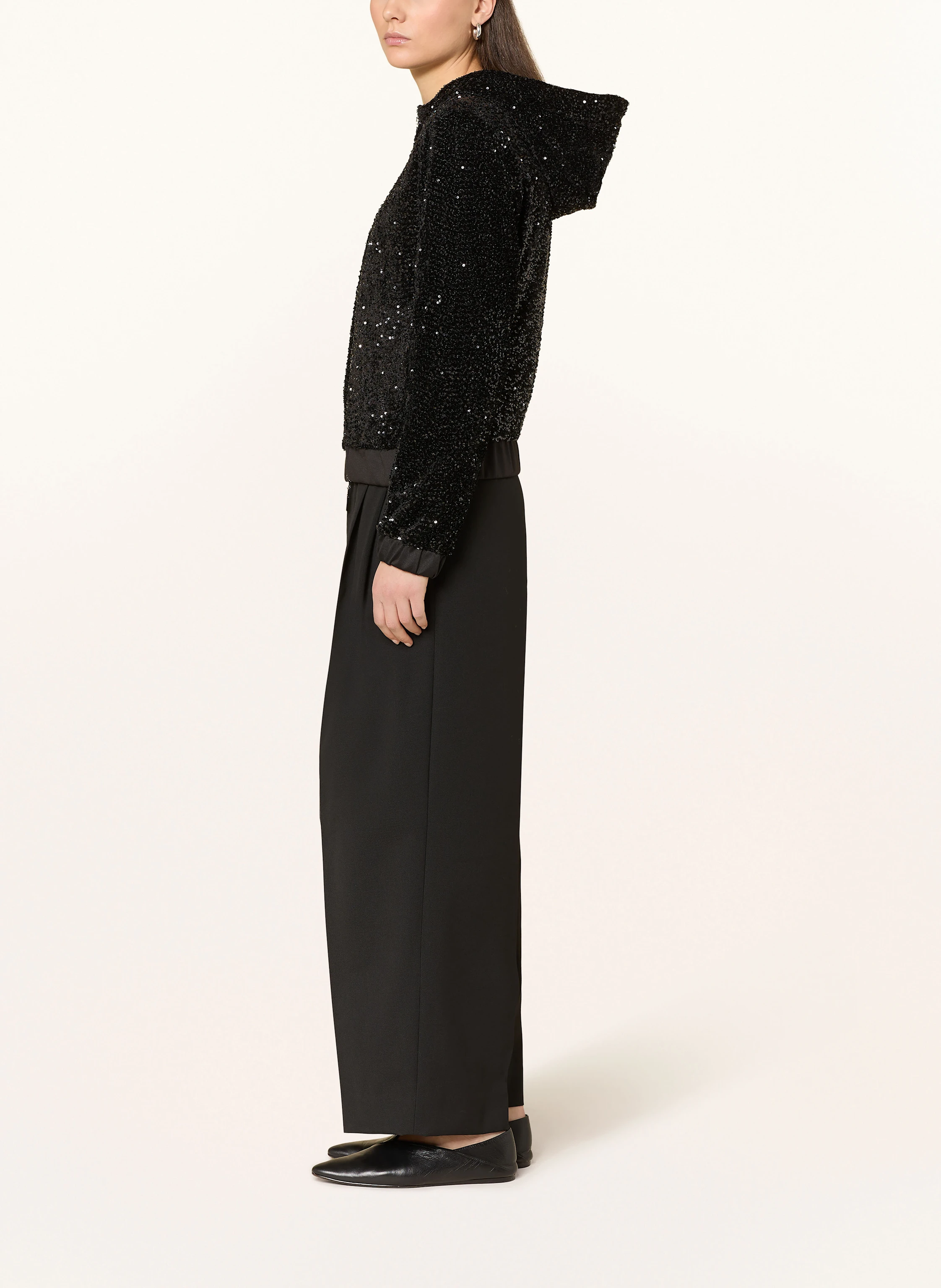 monari Jacke mit Pailletten und Galonstreifen