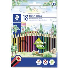 Crayon de couleur Noris Colour, étui carton de 18
