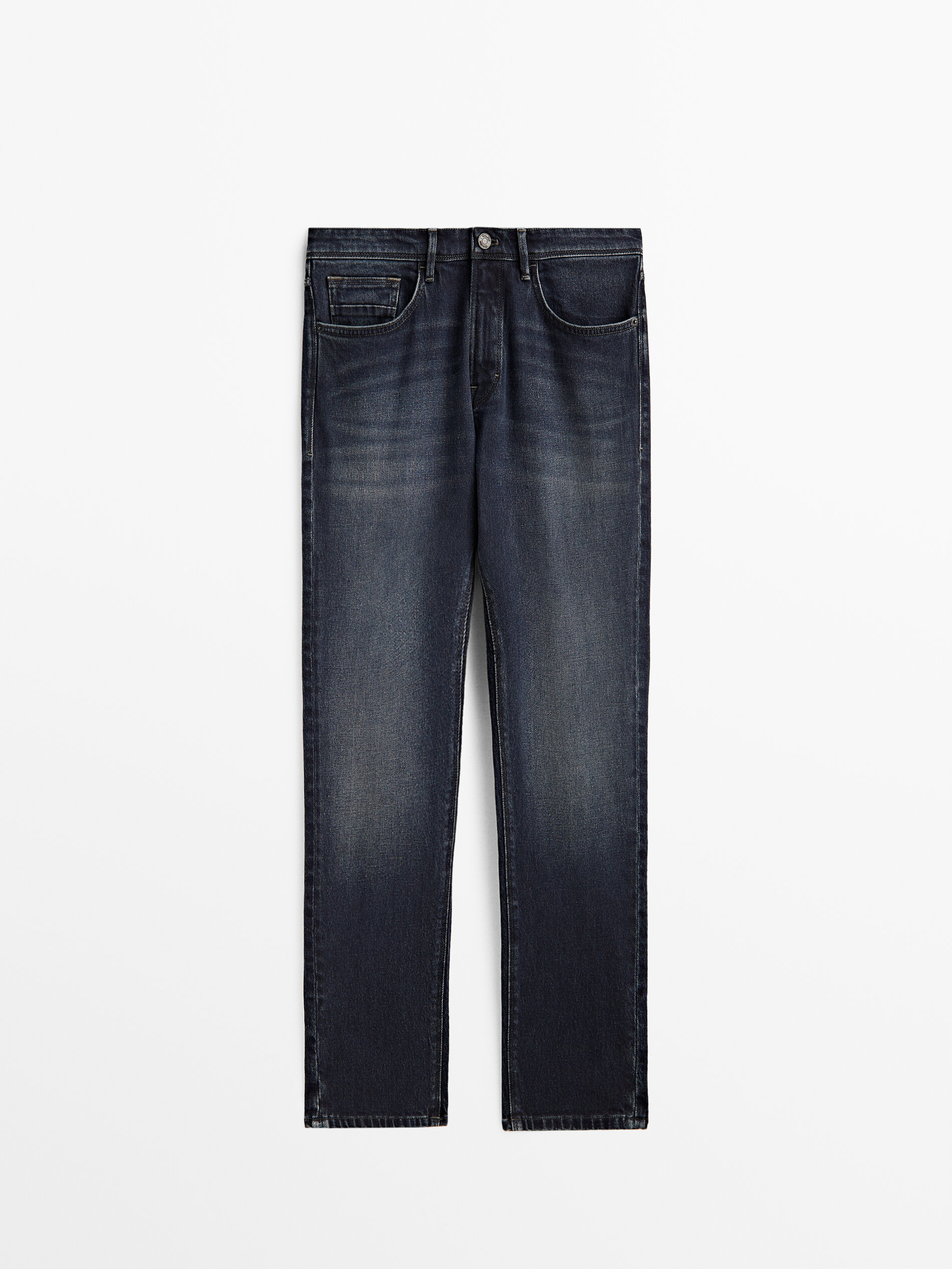 Calça vaquero com corte afunilado - INDIGO
