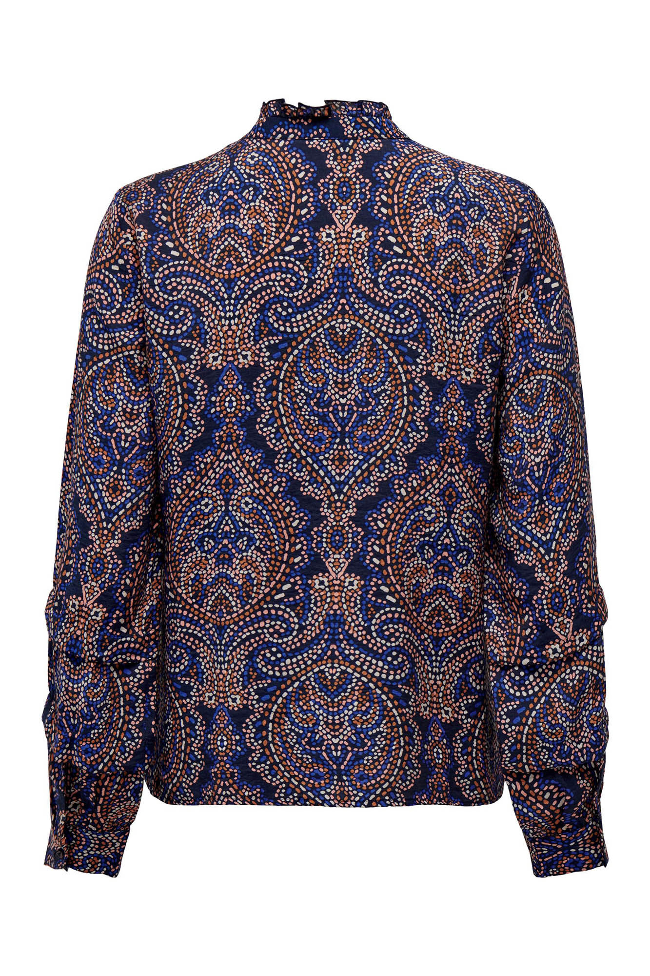 Blusa estampada com laço