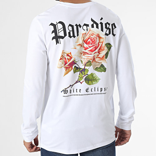Tee Shirt Manches Longues Paradise III Blanc