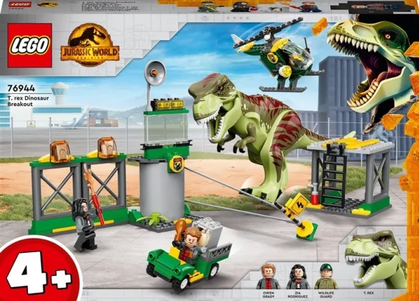 LEGO Jurassic World 76944 T. rex på dinosaurflugt