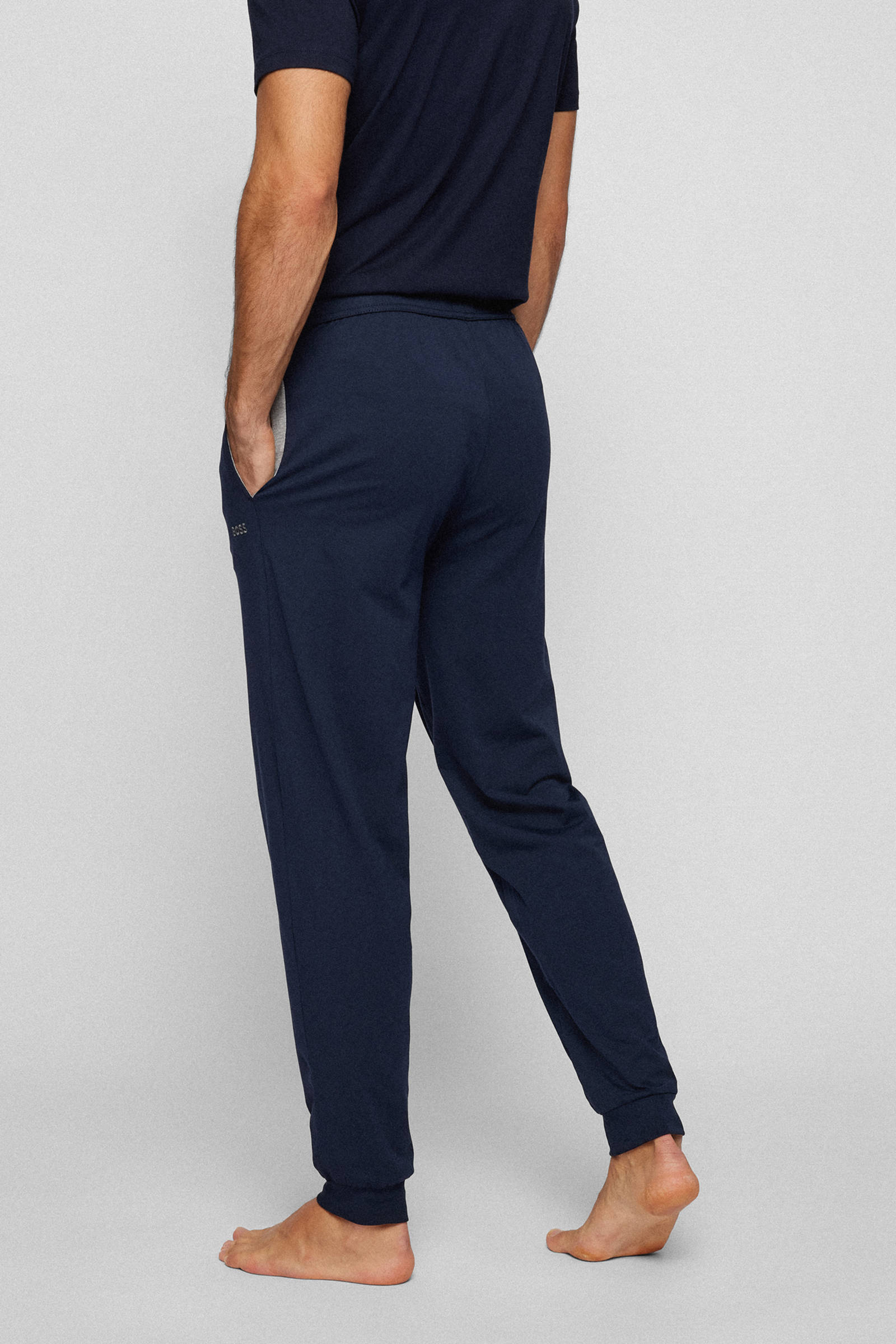 BOSS loungebroek donkerblauw