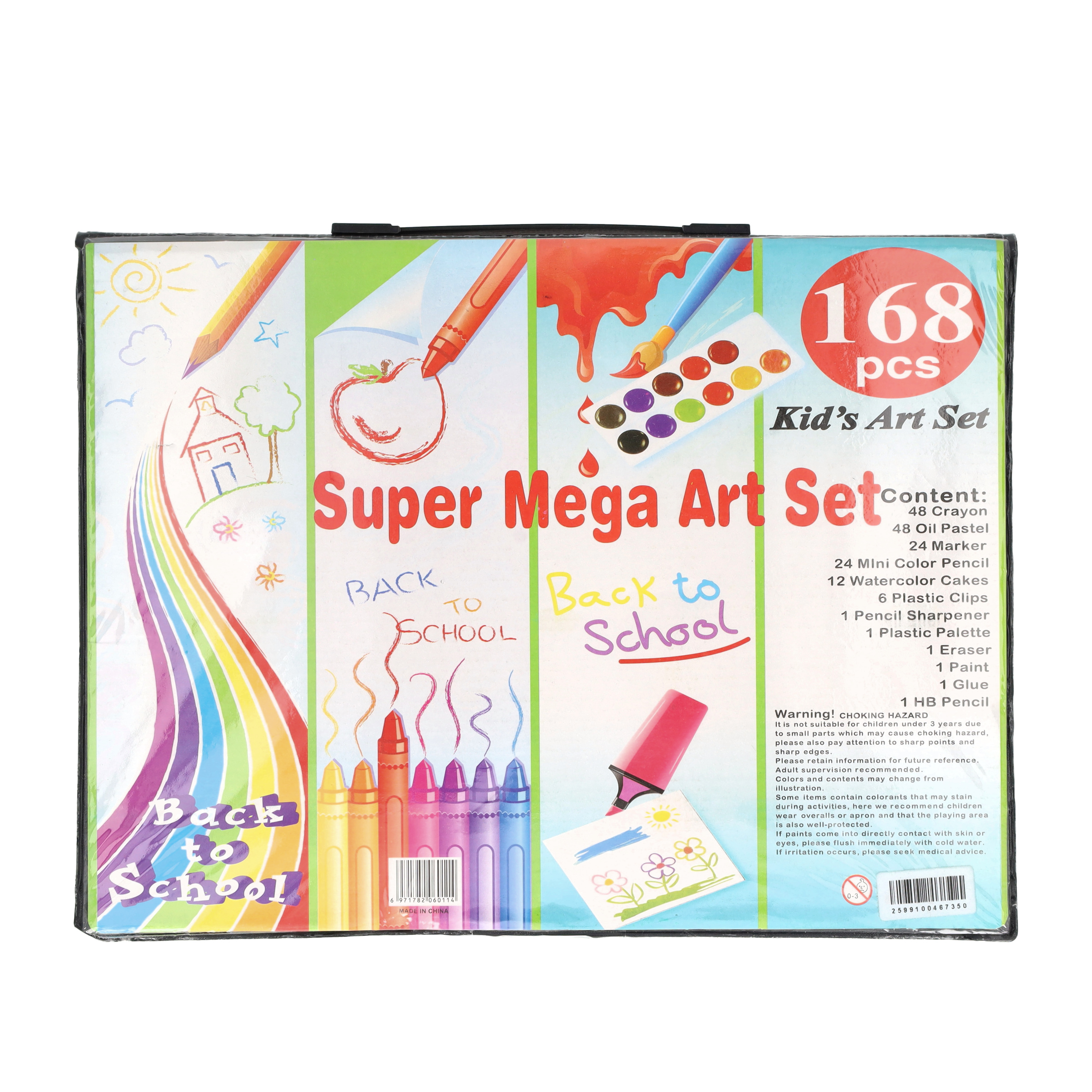 (169-tlg. Set) Mal Box Skizzen Zubehör Künstler Kit mit Öl Pastell / Wasserfarben / Buntstifte