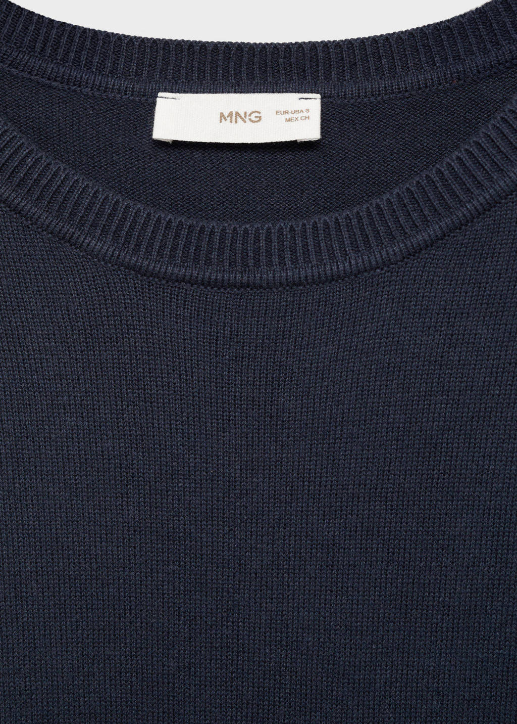 MANGO TEEN pullover marine fijn gebreid