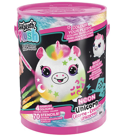 Airbrush Plush Kuscheltier - Squish Pals Paint Can - Neon - 15 c