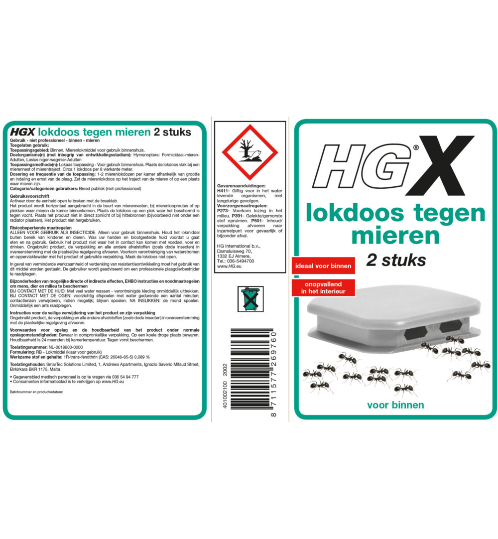 HG X Mierenlokdoos (2 Stuks)