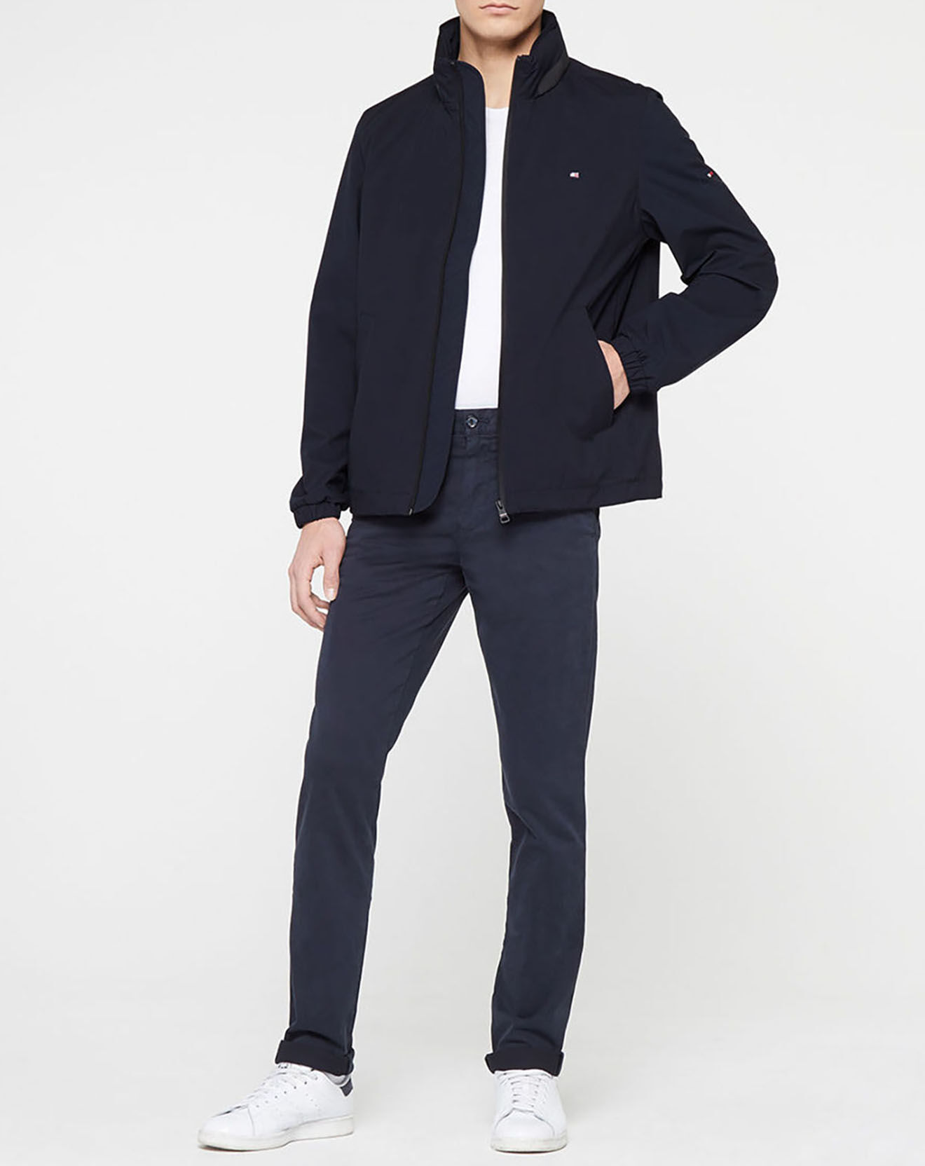 Tommy Hilfiger Coupe-vent droit bleu marine
