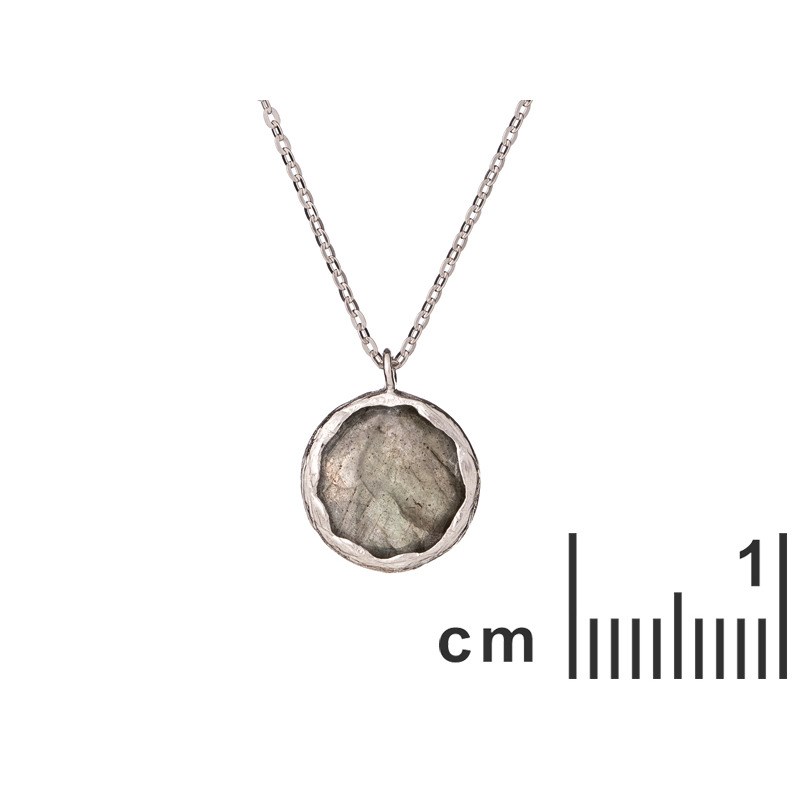 COLLIER ARGENT LABRADORITE