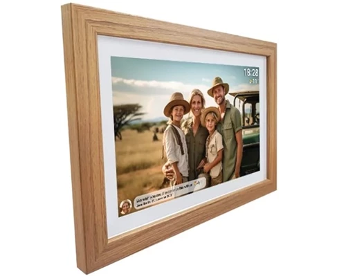 Denver Frameo 10.1” digital Wi-Fi photoframe - Light wood