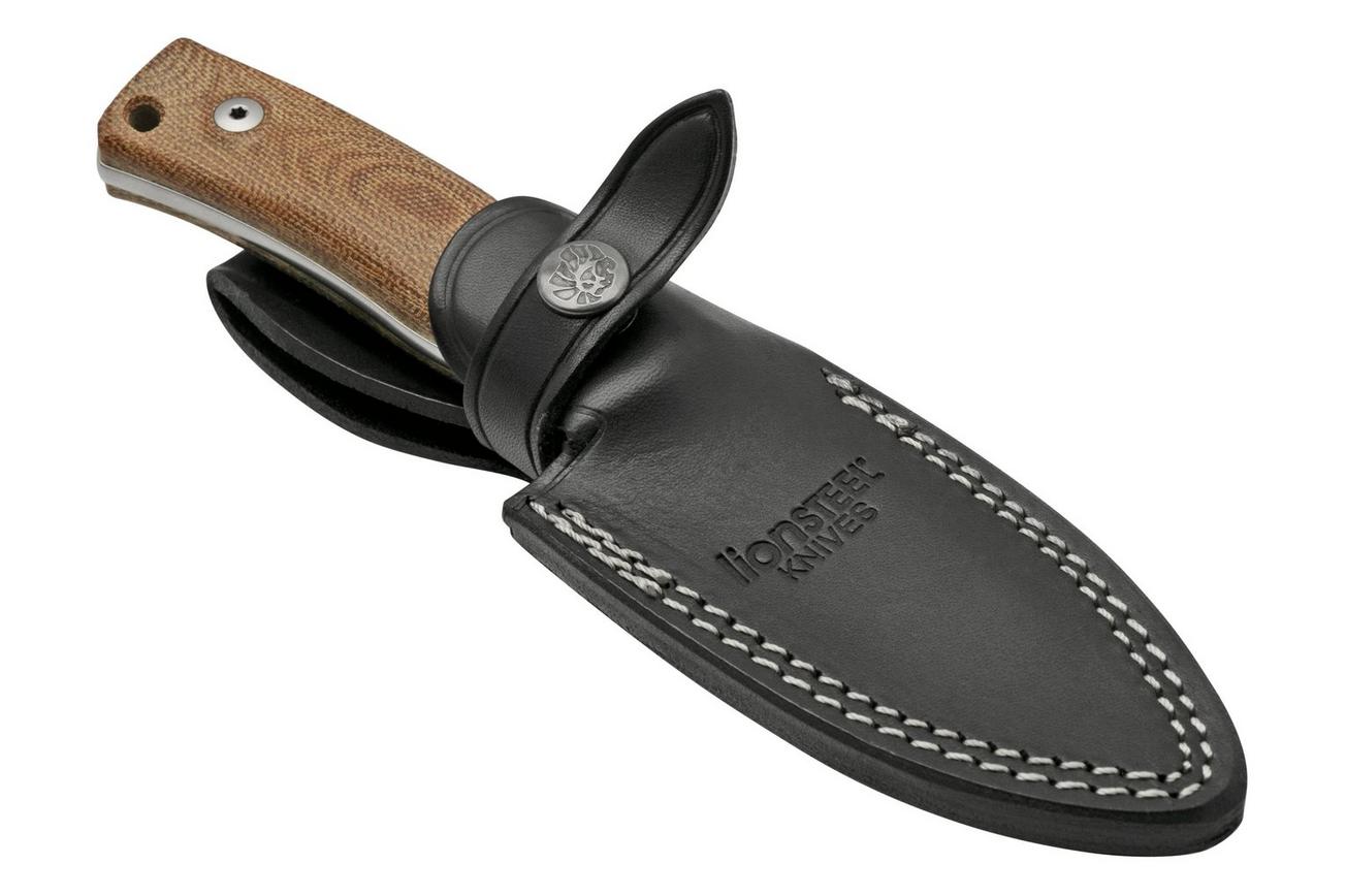 LionSteel M4 Natural Micarta MagnaCut M4-MC-CVN, Knivesandtools Exclusive, vaststaand mes