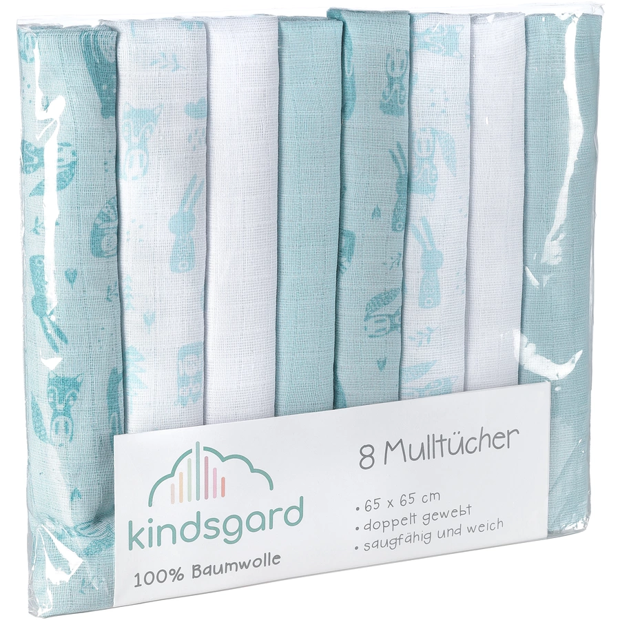 kindsgard Mullwindeln bovbov 8er-Pack blau