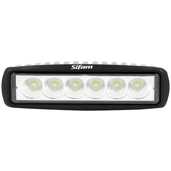 Sifam - Projecteur rectangulaire 6 led 18w Noir