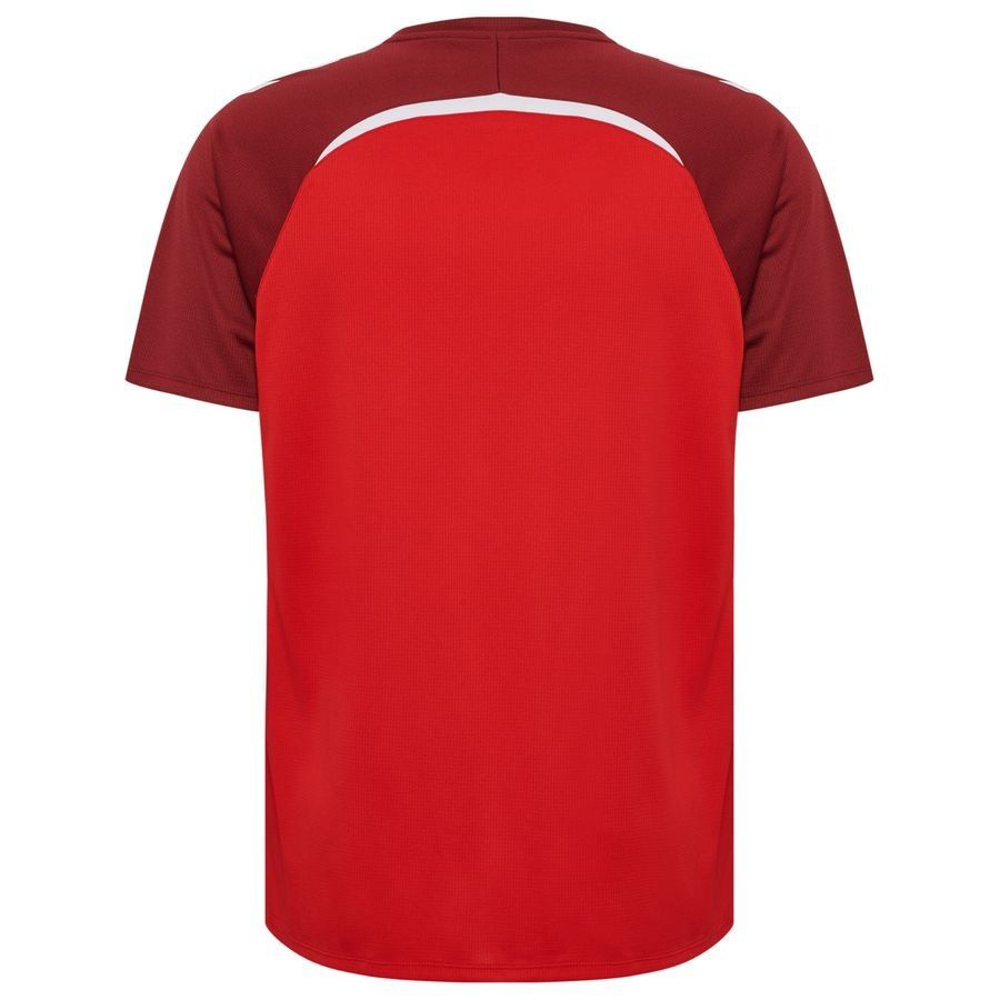 Hummel T-shirt d'Entraînement hmlLEAD 2.0 - Rouge/Bordeaux/Blanc