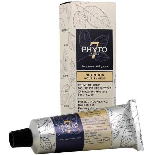 Phyto 7 crème de jour nourrissante - Soin sans rinçage cheveux secs