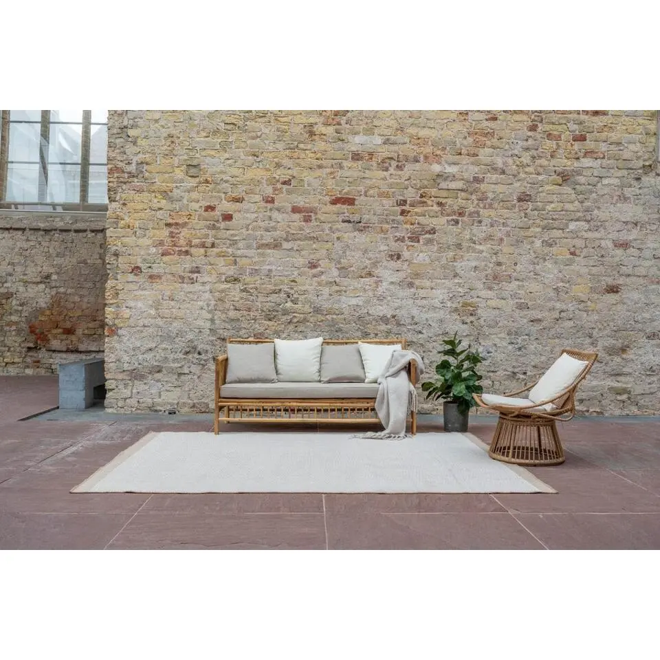 Interieur05 Jute buitenkleed naturel border - 290 x 200 cm