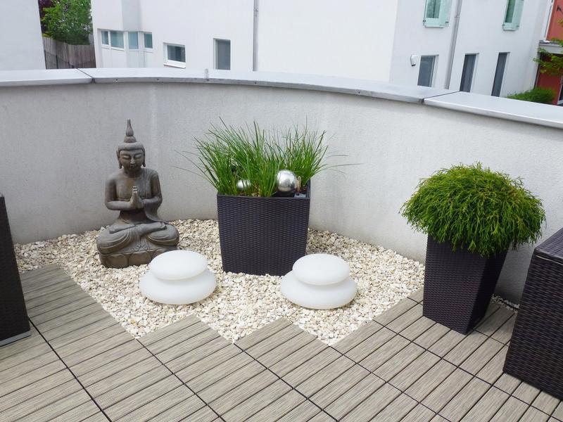 Florco Balkon-& Terrassenplatten Tex, Beige, 6 Stk. Bodenplatte für den Aussenbereich