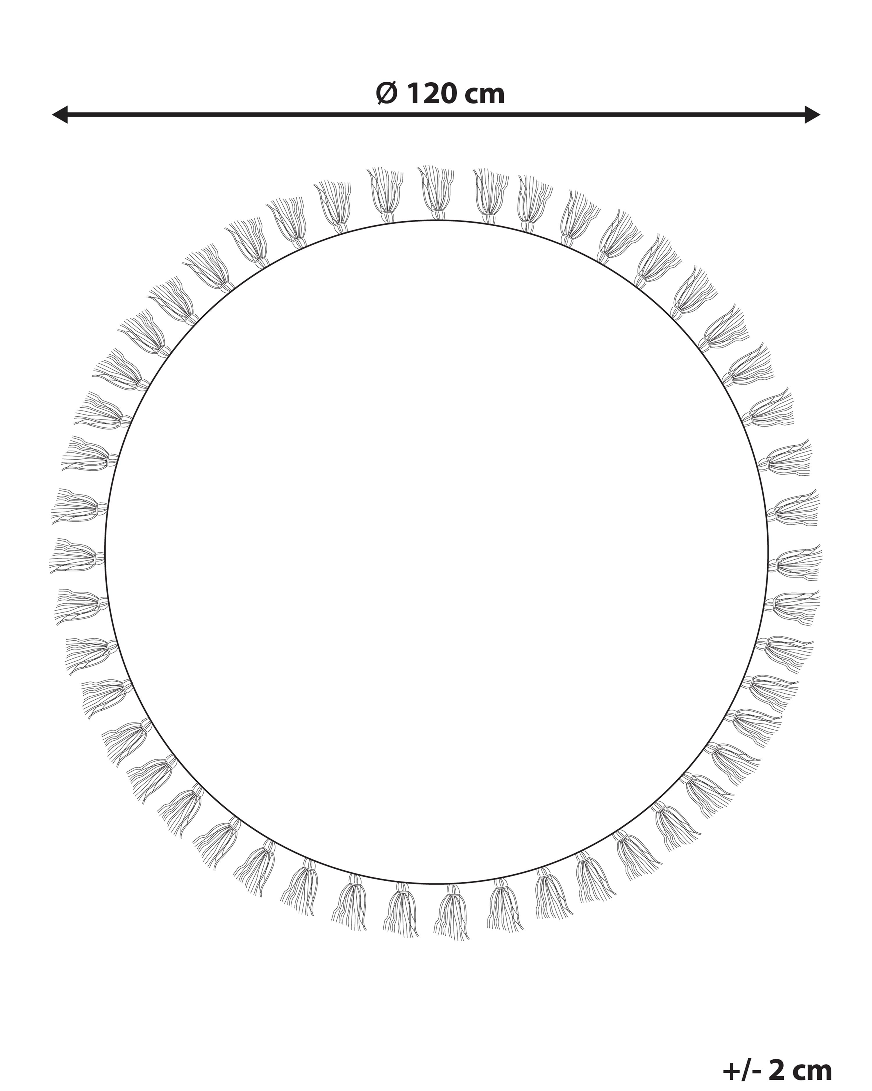 Kindervloerkleed YAGCI Meerkleurig ø 120 cm Katoen