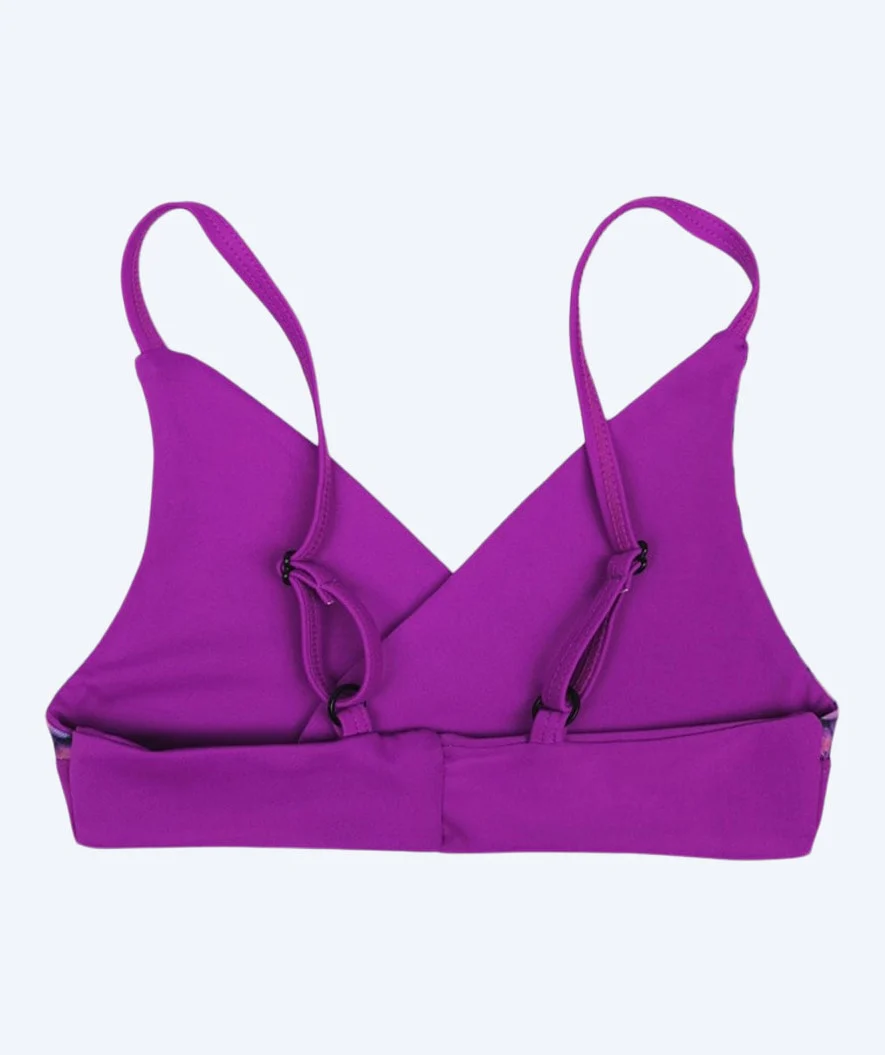 Fin Fun havfrue bikini top til piger uden flæser - Asian Magenta (Lilla)